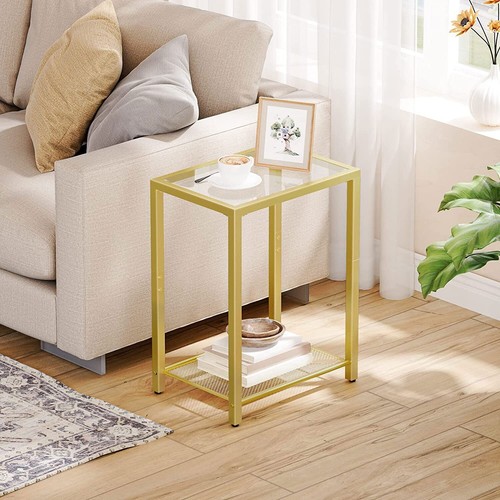 Hoobro side table tier - side, 2-tier