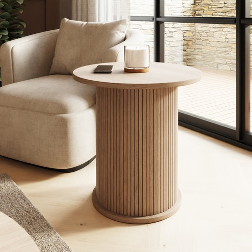 Omari side table oak - omari, effect