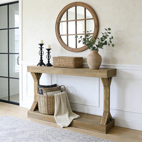 Vintage solid wooden - solid, console