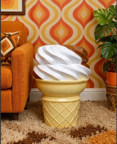 Ice cream side table - ice,