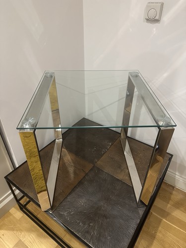 Square clear glass - clear, table