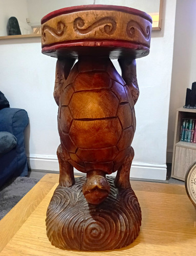 Vintage hand carved - carved, wood