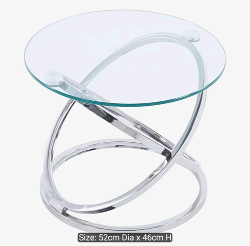 Round glass top - round, table