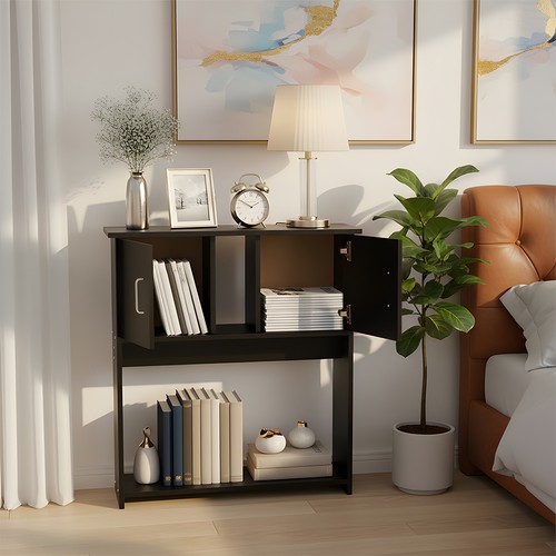 80cm wood console - console, slim