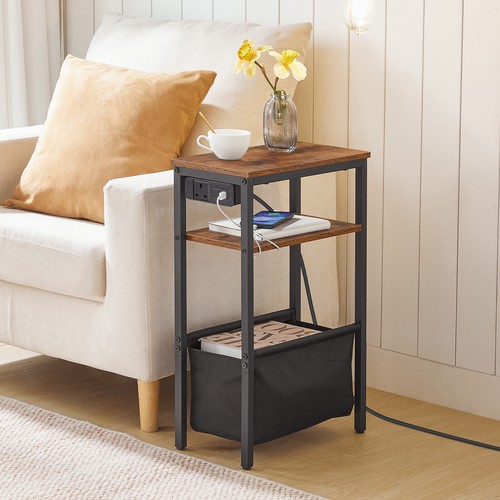 Hoobro side table slim - side,