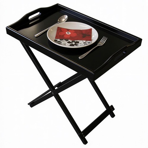 Folding black wooden portable - folding,