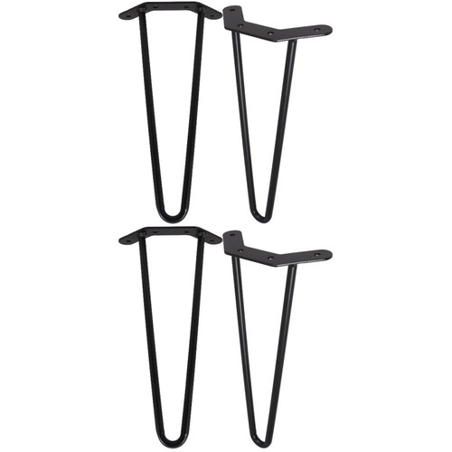 4pcs black metal hairpin table - metal,