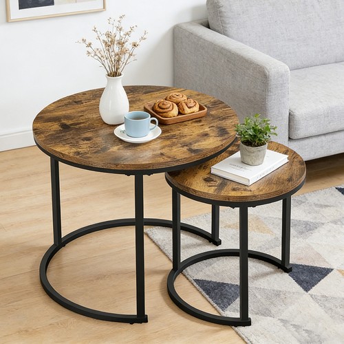 Nesting coffee tables set - coffee,