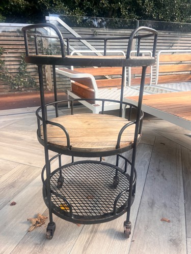 Small metal and wood - metal,