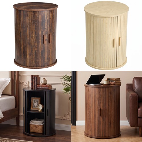 Round bedside cabinet - round,