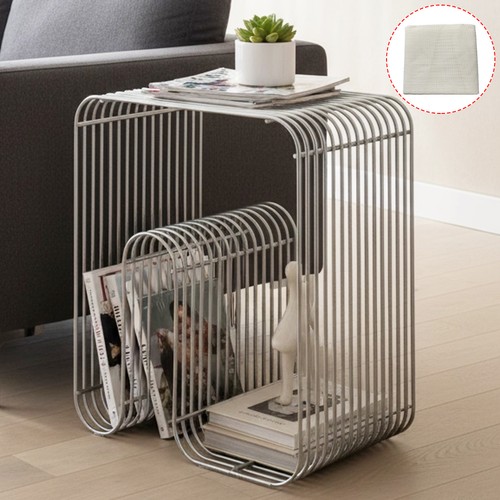 Metal wire side table - side, magazine