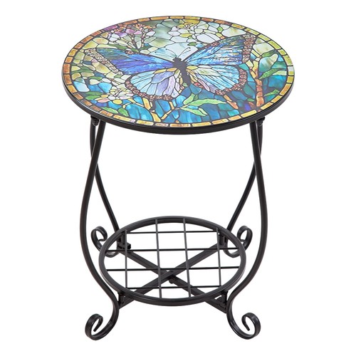 Outdoor side table - round, small