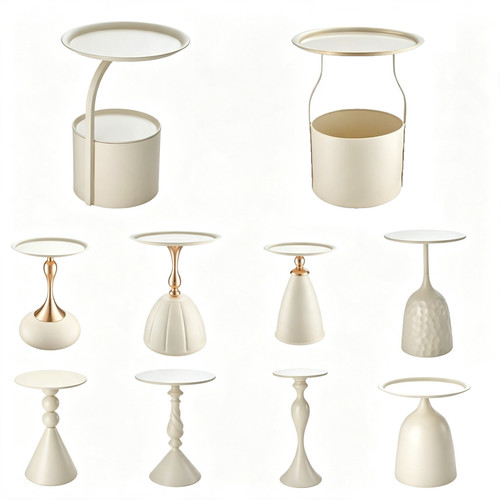 Modern round side table - side,