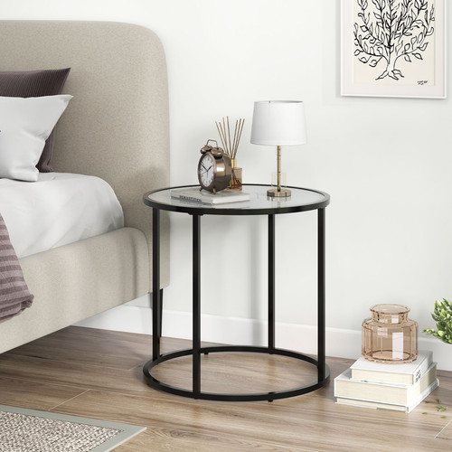 50cm round side table - side, with