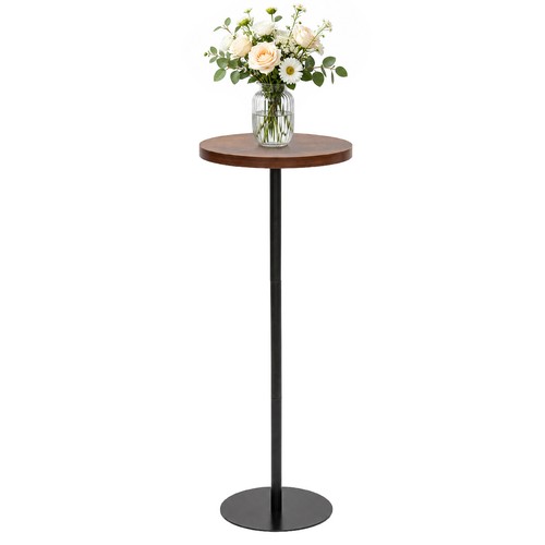 Round side table - round, tall