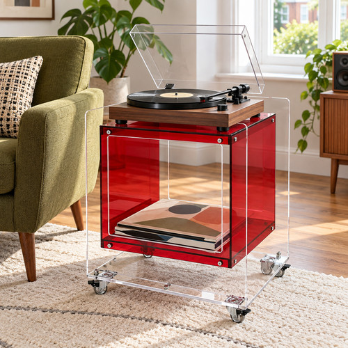Modern acrylic side table - acrylic,