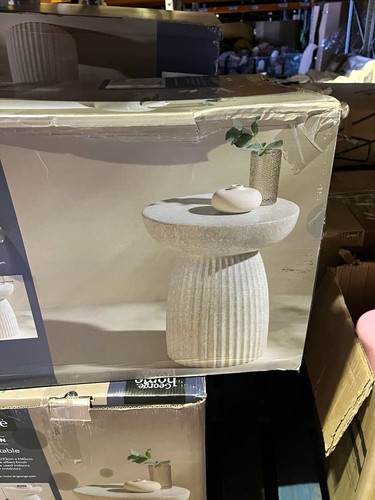 Asda round pedestal side - round,