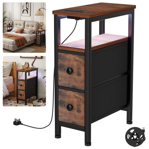 Side table narrow bedside - table,,