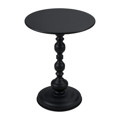 Metal round side table vintage - table,