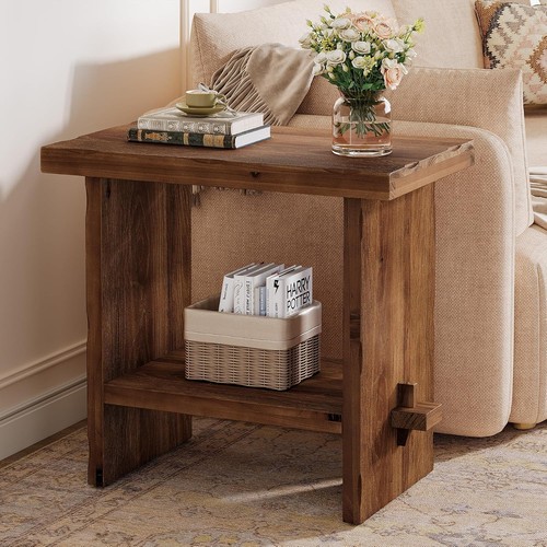 Modern solid wood side table - solid,