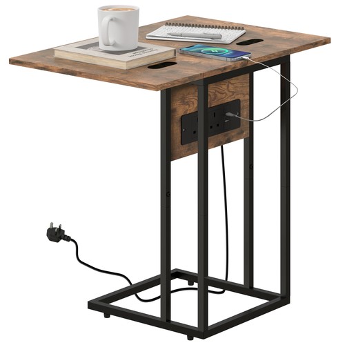 Homcom shaped side table - shaped,