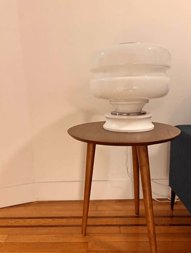 Wood side table